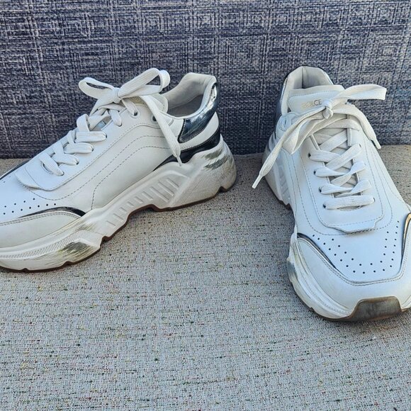 Dolce & Gabbana Men Sneaker White Bassa Vitello Nappato Daymaster Italy Size 8UK main image 6